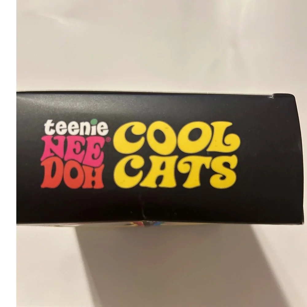 Schylling Teenie NeeDoh Cool Cats 4 Pack Squishy Fidget Toy Set 25274NAB New